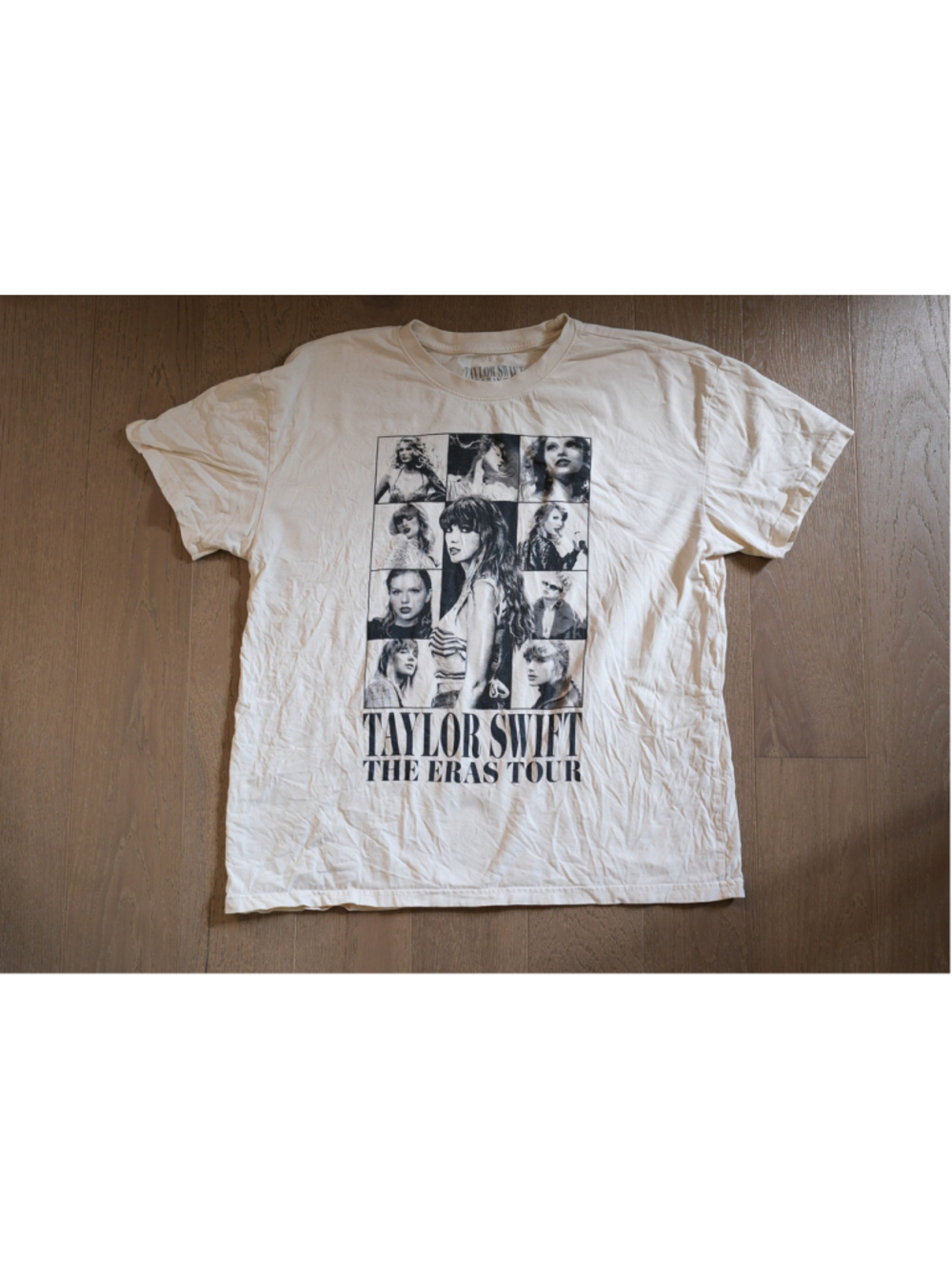 Taylor Swift The Eras Tour Graphic T-Shirt Cream Size Large